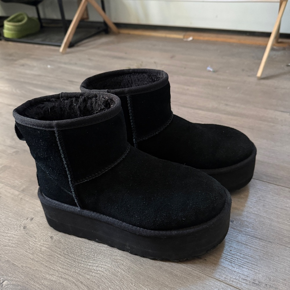 UGG Black Platform Winter Boots - image 8